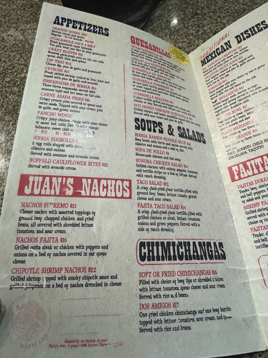 Menu Juan's Mexican Cafe And Cantina-6